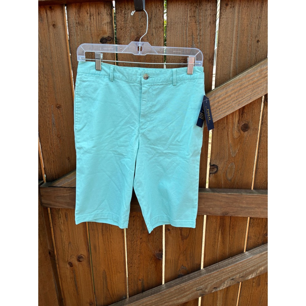 Polo Ralph Lauren Boys Size 18 Paraket Green Chino Shorts NWT‎